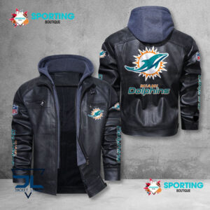 Miami Dolphins NFL Style Leather Jacket For Fans