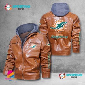 Miami Dolphins NFL Style Leather Jacket For Fans