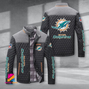 Miami Dolphins NFL Style Puffer Jacket For Fans