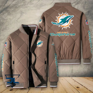 Miami Dolphins NFL Style Puffer Jacket For Fans