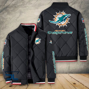 Miami Dolphins NFL Style Puffer Jacket For Fans