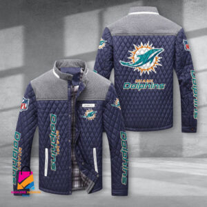 Miami Dolphins NFL Style Puffer Jacket For Fans