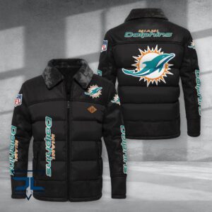 Miami Dolphins NFL Style Puffer Jacket For Fans