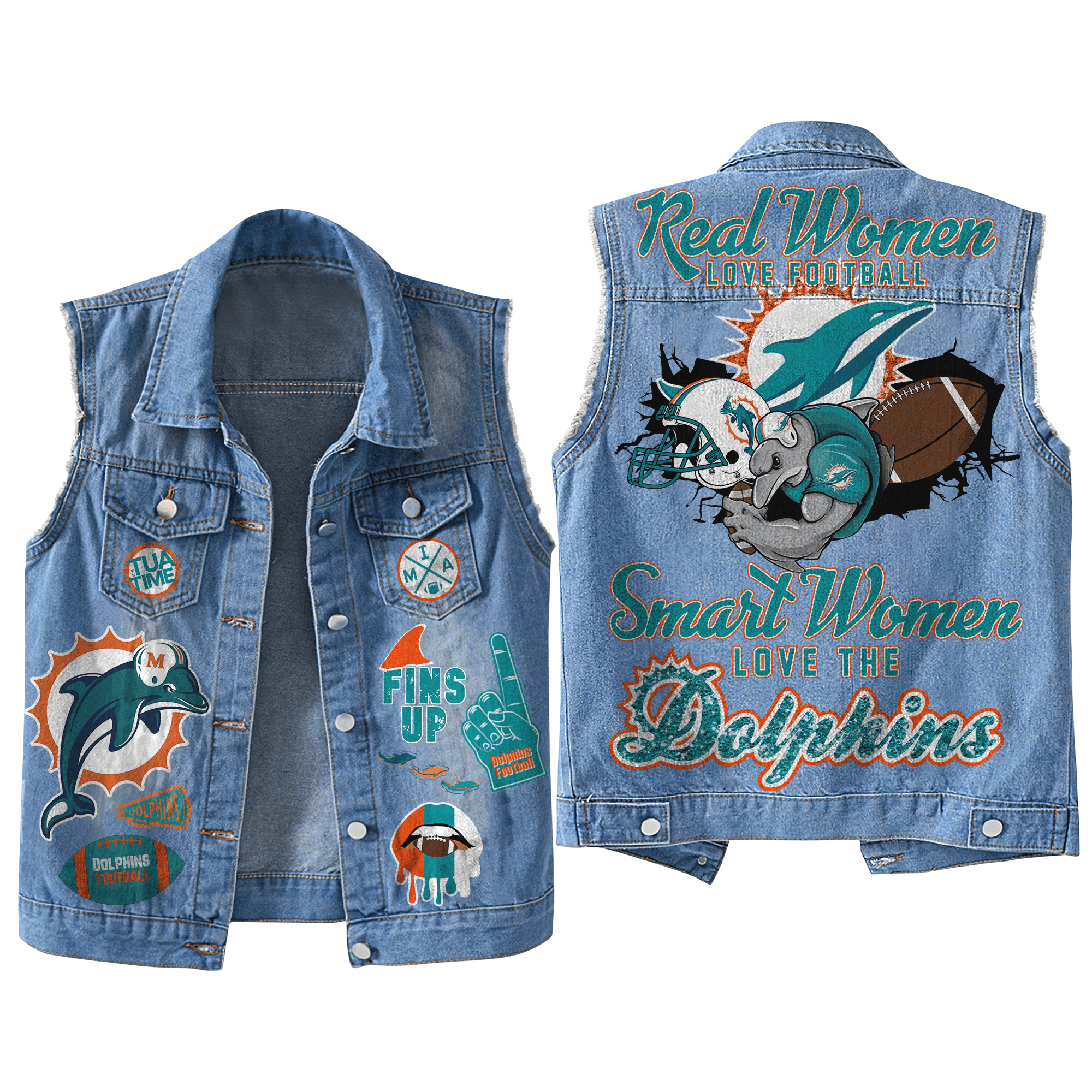 Miami Dolphins NFL Style Sleeveless Jacket For Fans