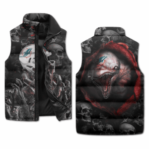Miami Dolphins NFL Style Sleeveless Puffer Jacket For Fans