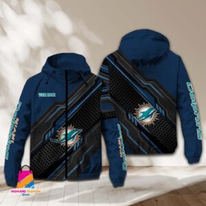 Miami Dolphins NFL Style Windbreaker Jacket For Fans