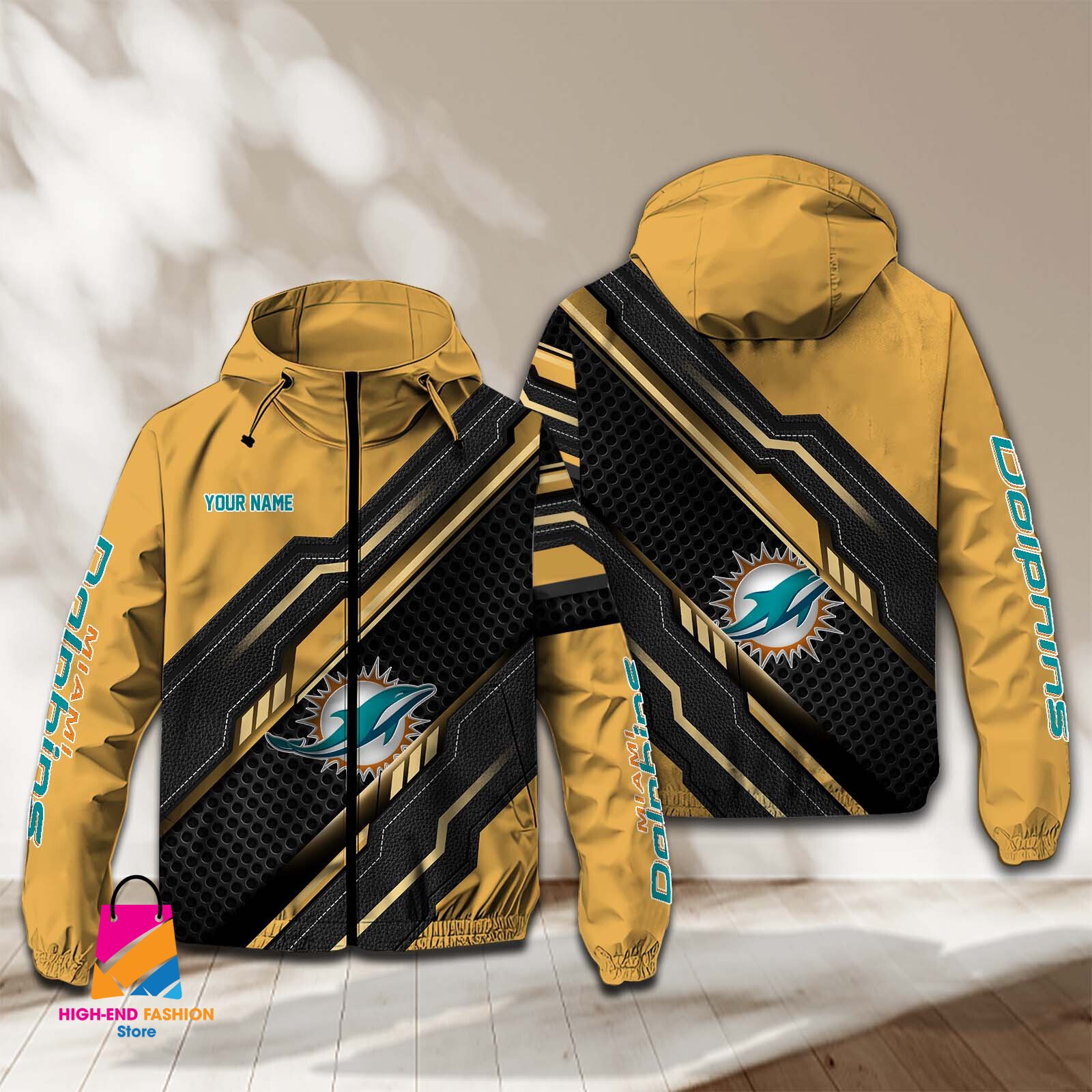 Miami Dolphins NFL Style Windbreaker Jacket For Fans