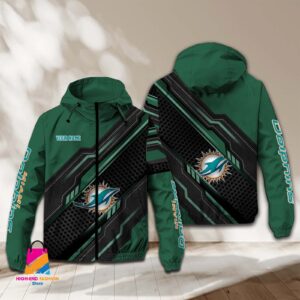 Miami Dolphins NFL Style Windbreaker Jacket For Fans