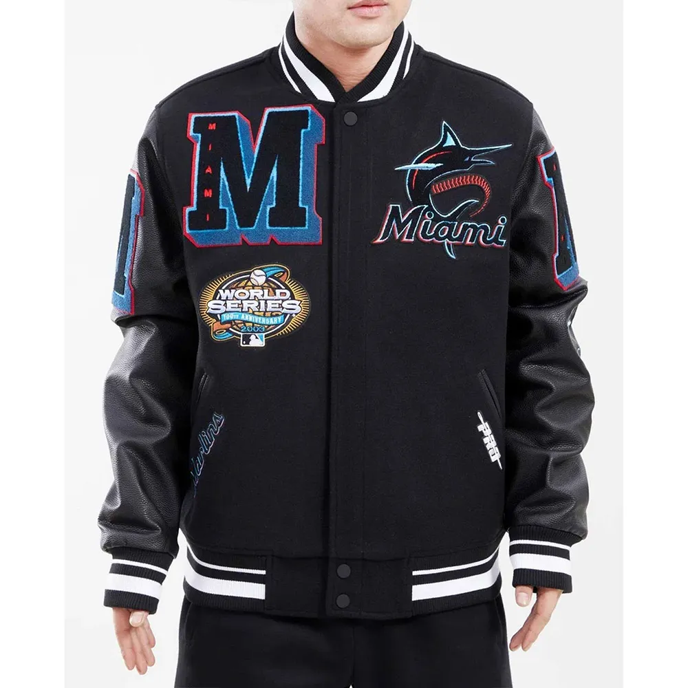 Miami Marlins MLB Style Baseball Jacket For Fans