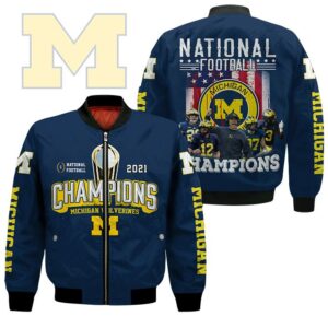 Michigan Wolverines NCAA Style Bomber Jacket For Fans
