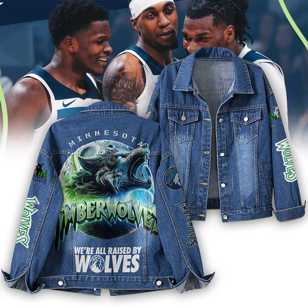 Minnesota Timberwolves NBA Denim Jacket Gift For Fans