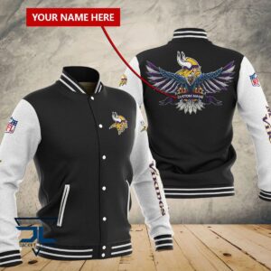 Minnesota Vikings NFL Style Baseball Jacket For Fan