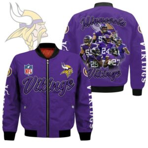 Minnesota Vikings NFL Style Bomber Jacket For Fans