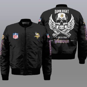 Minnesota Vikings NFL Style Bomber Jacket For Fans