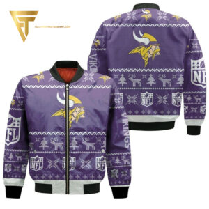 Minnesota Vikings NFL Style Bomber Jacket For Fans