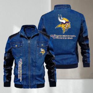 Minnesota Vikings NFL Style Denim Jacket For Fans