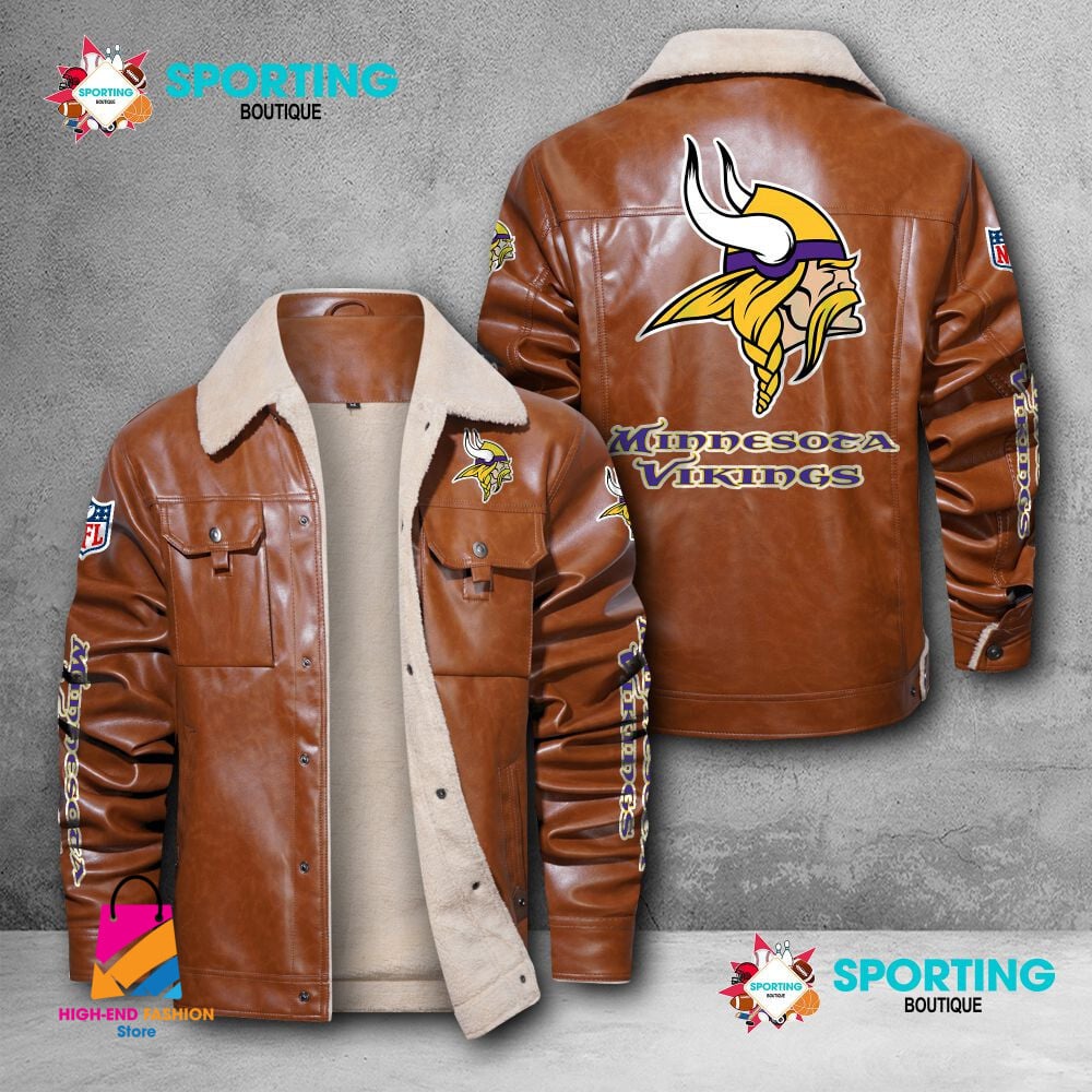 Minnesota Vikings NFL Style Leather Jacket For Fans