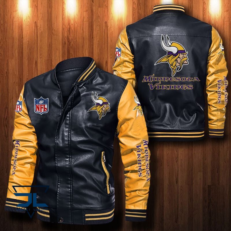 Minnesota Vikings NFL Style Leather Jacket For Fan