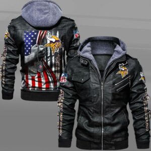 Minnesota Vikings NFL Style Leather Jacket For Fan