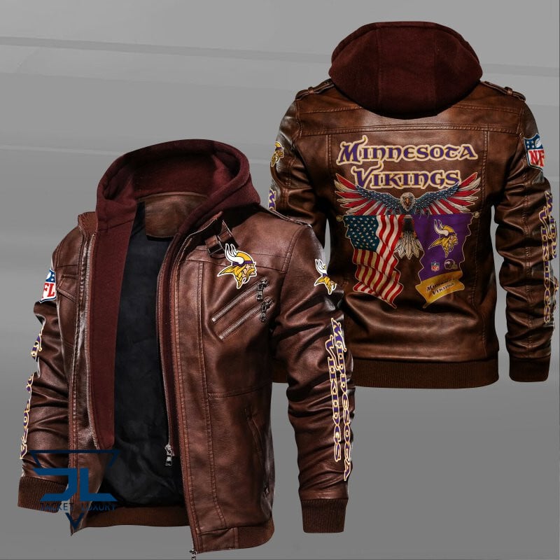 Minnesota Vikings NFL Style Leather Jacket For Fan