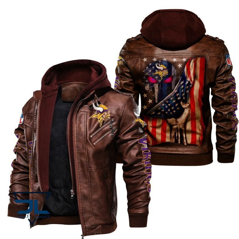 Minnesota Vikings NFL Style Leather Jacket For Fan