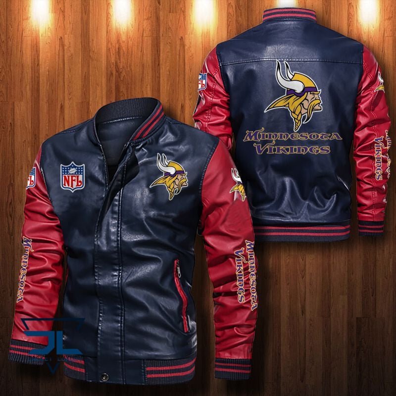 Minnesota Vikings NFL Style Leather Jacket For Fan