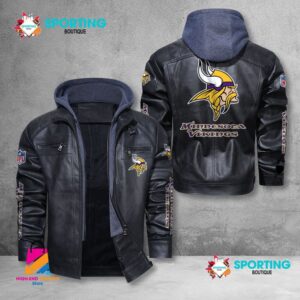 Minnesota Vikings NFL Style Leather Jacket For Fans