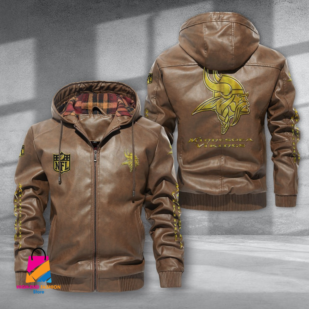 Minnesota Vikings NFL Style Leather Jacket For Fans