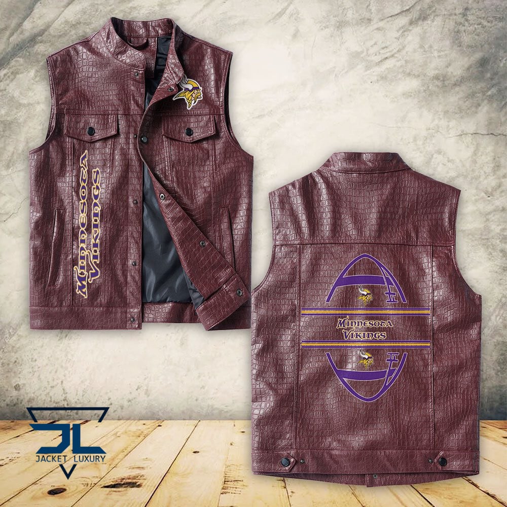 Minnesota Vikings NFL Style Leather Jacket For Fans
