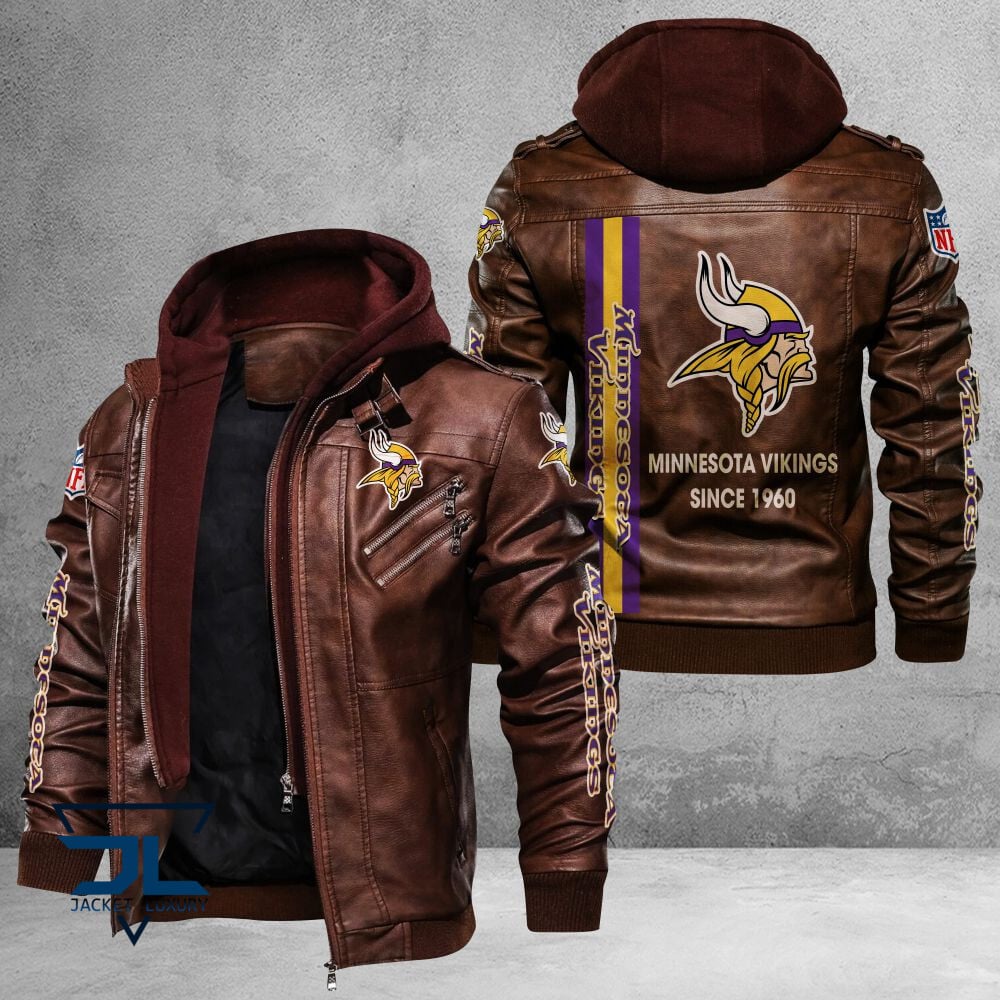 Minnesota Vikings NFL Style Leather Jacket For Fans
