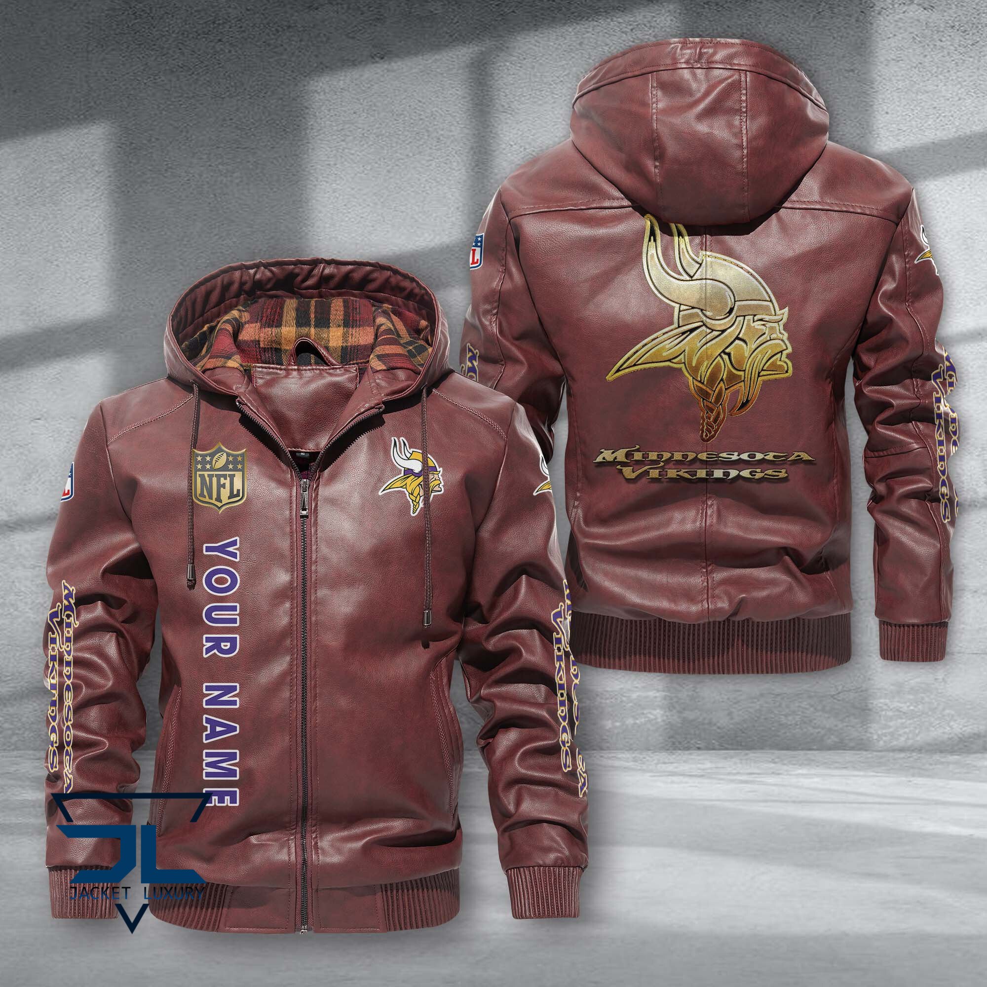 Minnesota Vikings NFL Style Leather Jacket For Fans