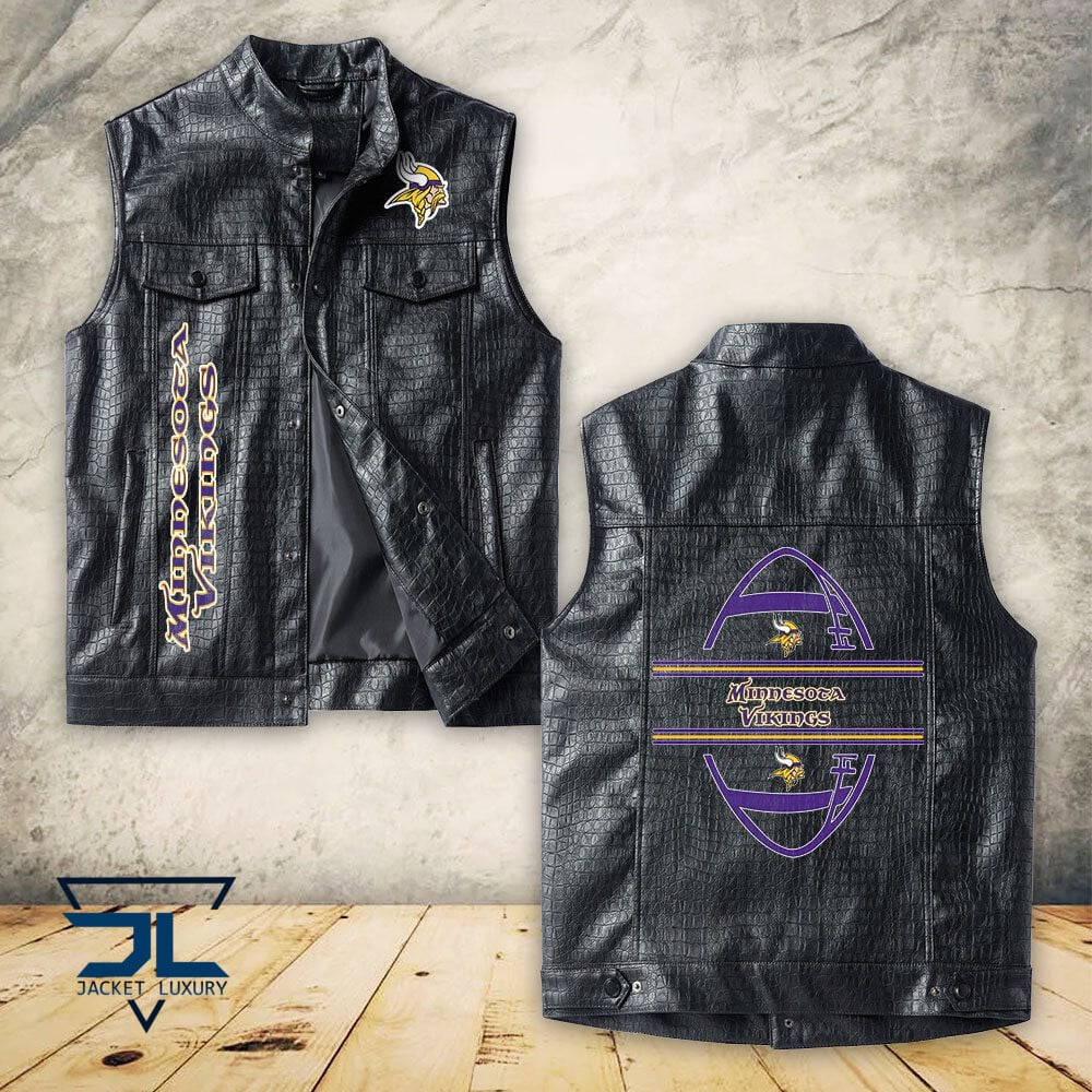 Minnesota Vikings NFL Style Leather Jacket For Fans