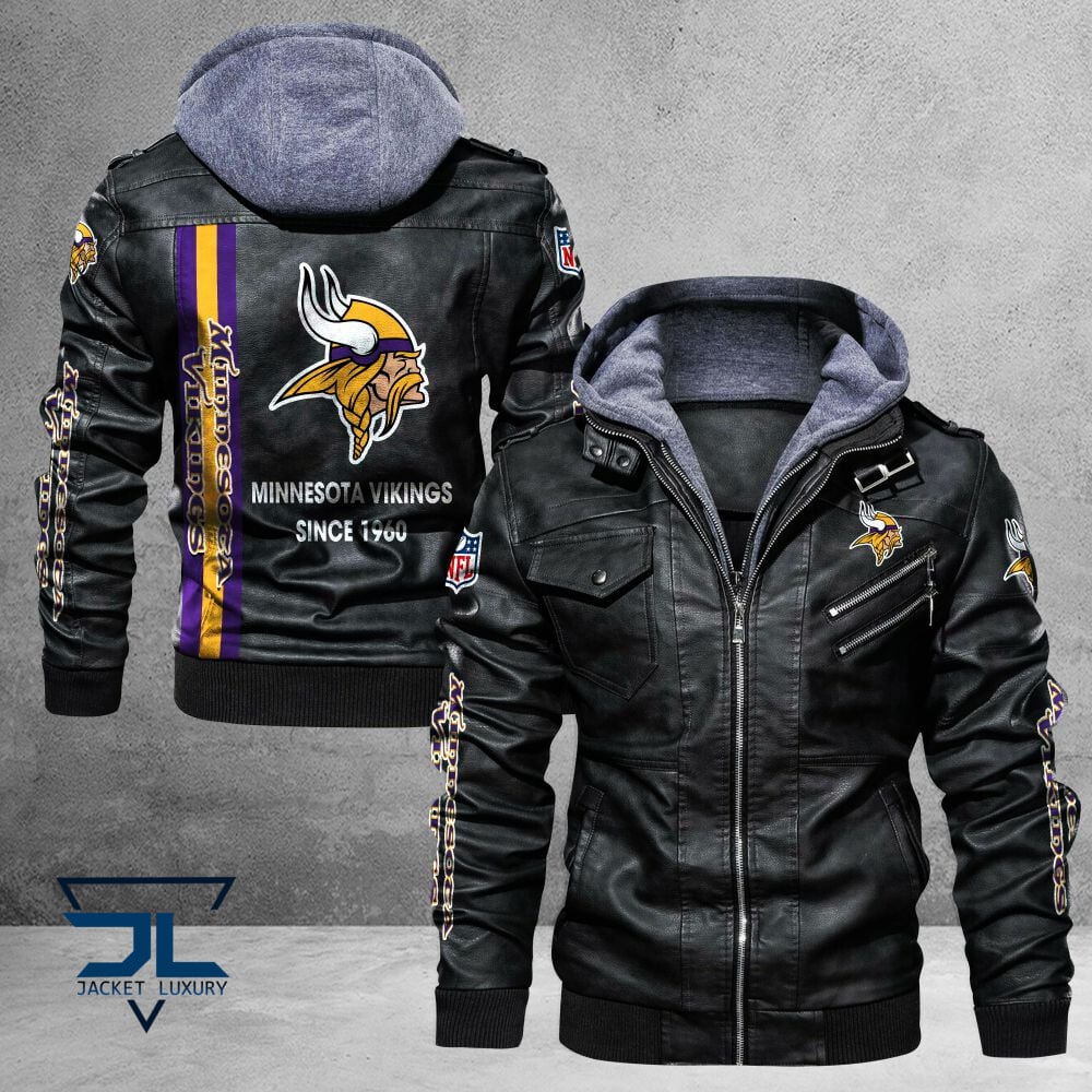 Minnesota Vikings NFL Style Leather Jacket For Fans