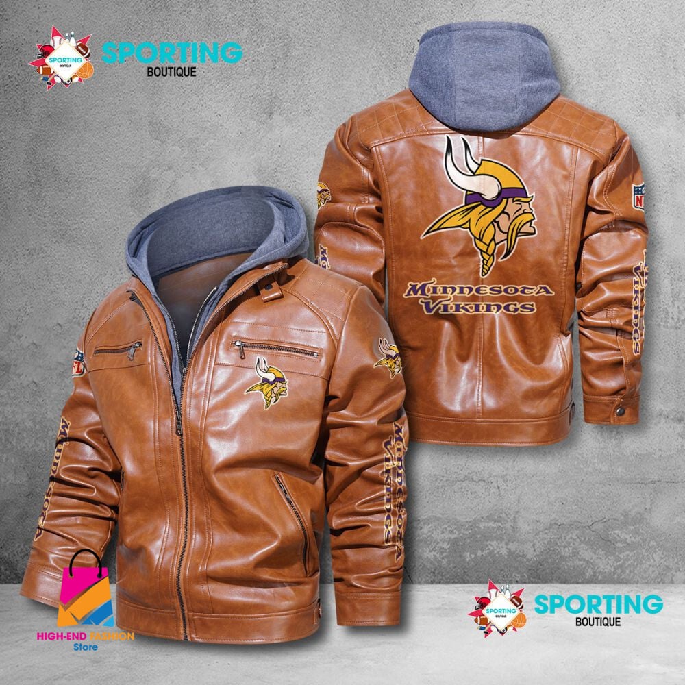 Minnesota Vikings NFL Style Leather Jacket For Fans