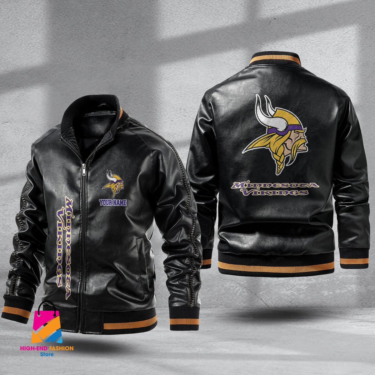 Minnesota Vikings NFL Style Leather Jacket For Fans
