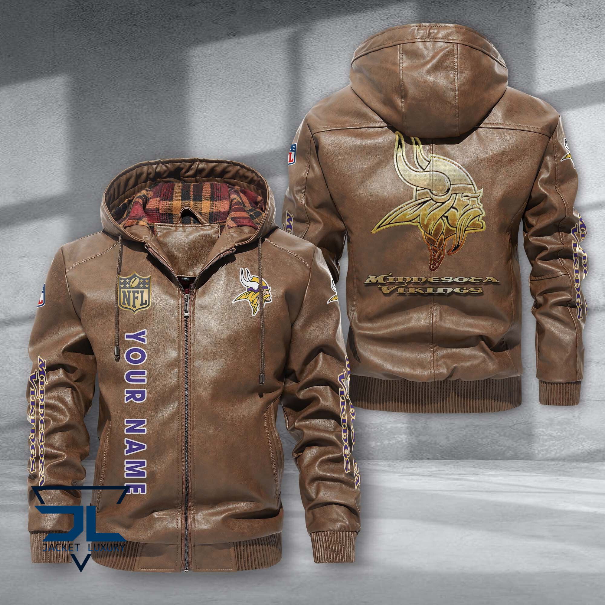 Minnesota Vikings NFL Style Leather Jacket For Fans