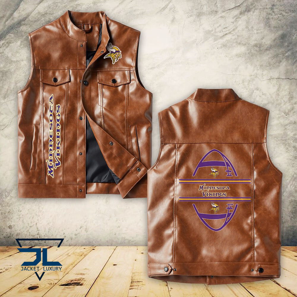 Minnesota Vikings NFL Style Leather Jacket For Fans