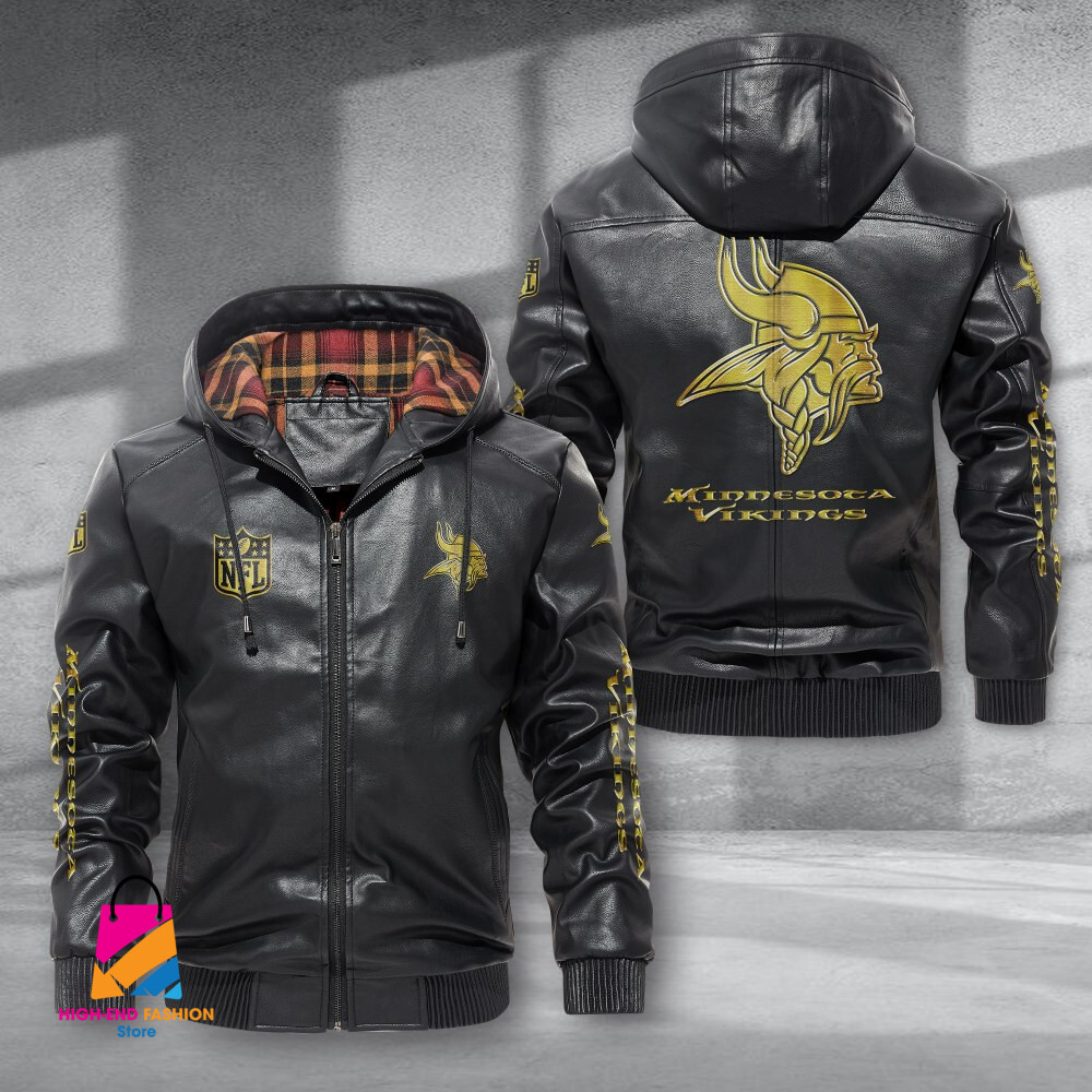 Minnesota Vikings NFL Style Leather Jacket For Fans