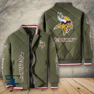 Minnesota Vikings NFL Style Puffer Jacket For Fans