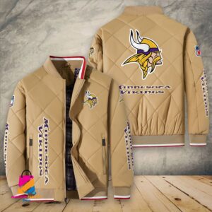 Minnesota Vikings NFL Style Puffer Jacket For Fans