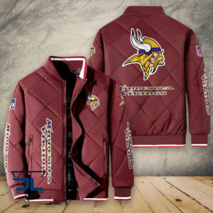 Minnesota Vikings NFL Style Puffer Jacket For Fans