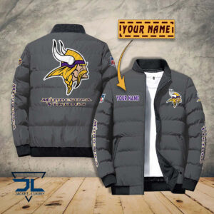Minnesota Vikings NFL Style Puffer Jacket For Fans