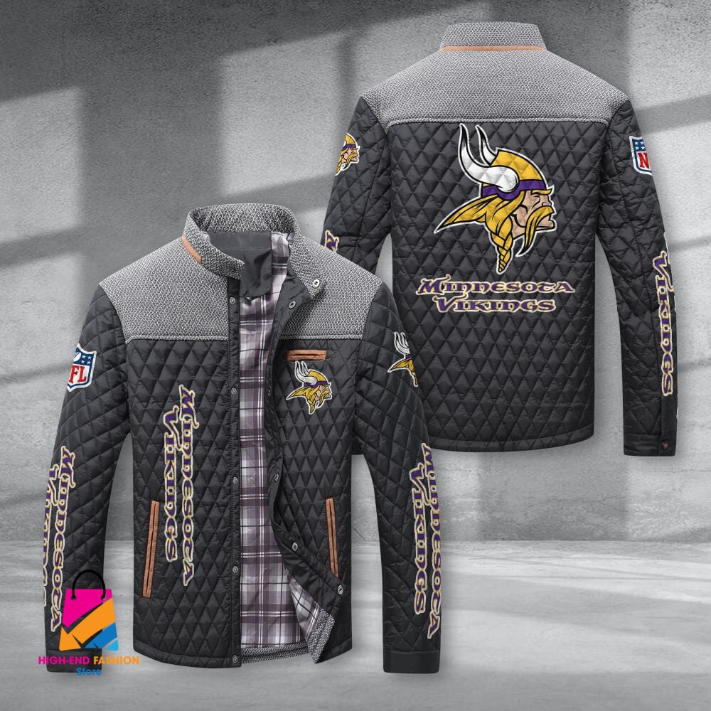 Minnesota Vikings NFL Style Puffer Jacket For Fans