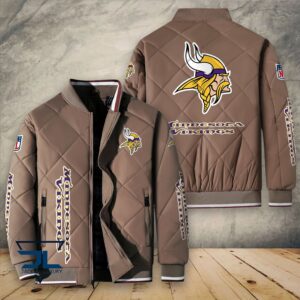 Minnesota Vikings NFL Style Puffer Jacket For Fans