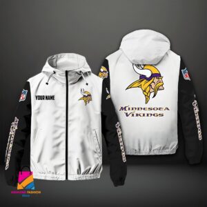 Minnesota Vikings NFL Style Windbreaker Jacket For Fans