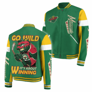 Minnesota Wild NHL Style Baseball Jacket For Fans