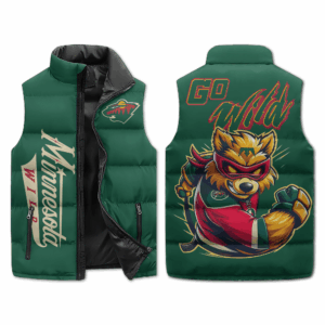 Minnesota Wild NHL Style Sleeveless Puffer Jacket For Fans
