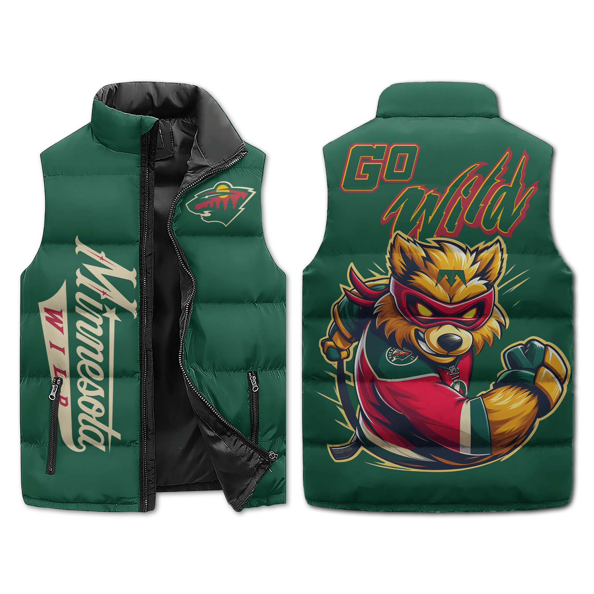 Minnesota Wild NHL Style Sleeveless Puffer Jacket For Fans