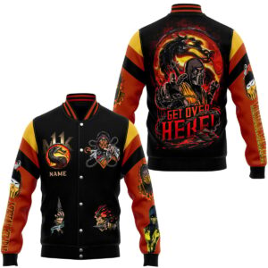Mortal Kombat Games Style Baseball Jacket For Fans