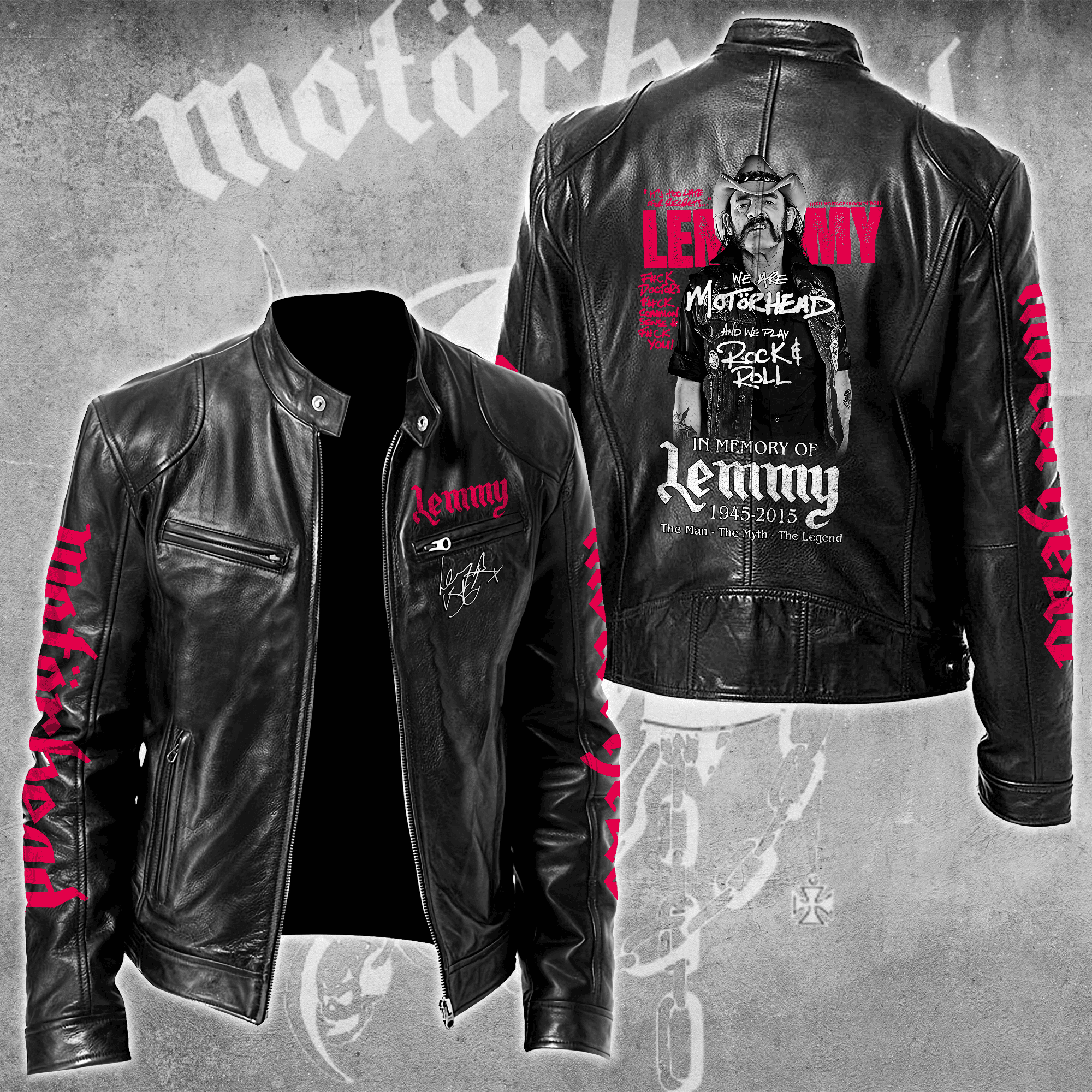 Motorhead Music Style Leather Jacket For Fans